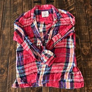 So Flannel Button Down